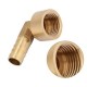 Green Valve 90 Degree Double Female Threaded Brass Elbow Fitting