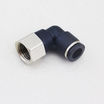 2 Way PLF L Type Female Threaded Pipe Fitting Pneumatic Elbow Connector Fitting