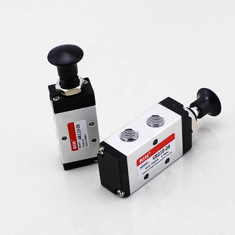 3r210-08 1/4 Inch Single Head Control Pneumatic Hand Pull Push Button Draw Valve