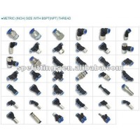 Pneumatic Fittings Push in Fittings