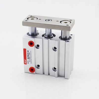 MGPM Series Three-Shaft Magnetic SMC 3 Position Pneumatic Guide Rod Air Cylinder