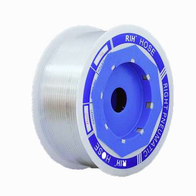 White Blue Red 6mm O.D 4mm I.D 180 Meter Transparent Polyurethane Pneumatic Air Hose PU Tube